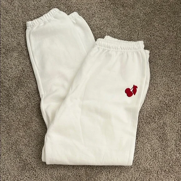 The Ceremony Club Mon Cheri Sweatpants White - Picture 2 of 3